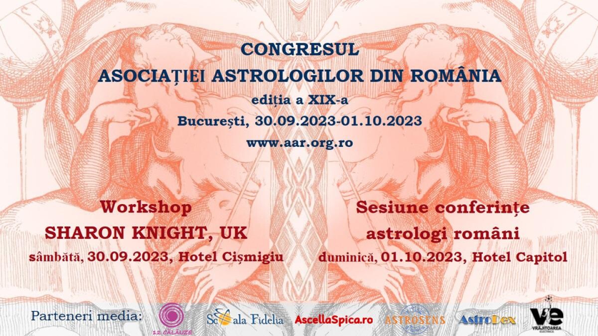 Afiș oficial Congresul Asociației Astrologilor din România, ediția a XIX-a